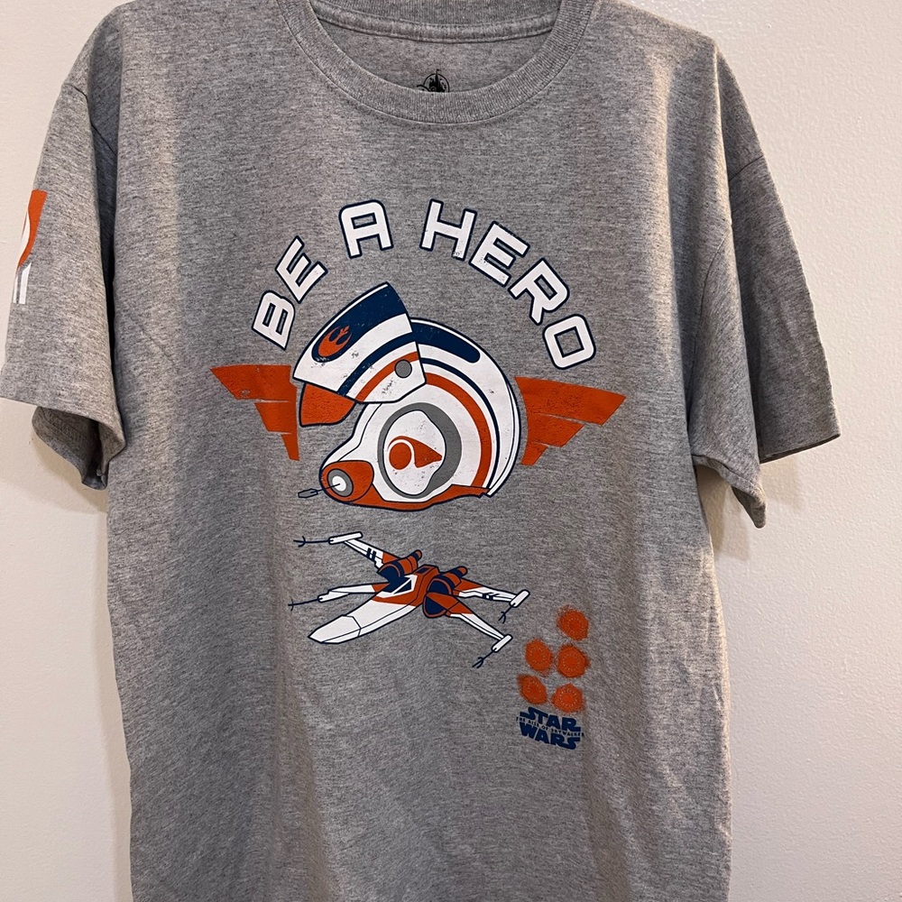 Disney Gray Star Wars Logo Tee